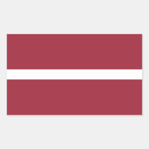 Latvia Flag Rectangular Sticker