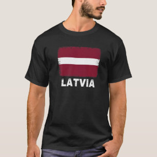 Latvia Flag Support Latvian People Women Men T-Shirt