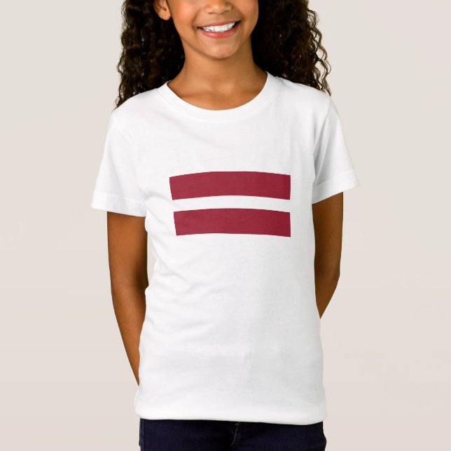Latvia Flag T-Shirt (Front)