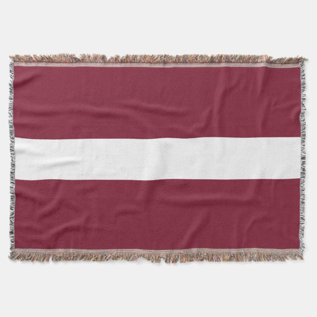 Latvia flag throw blanket (Front)