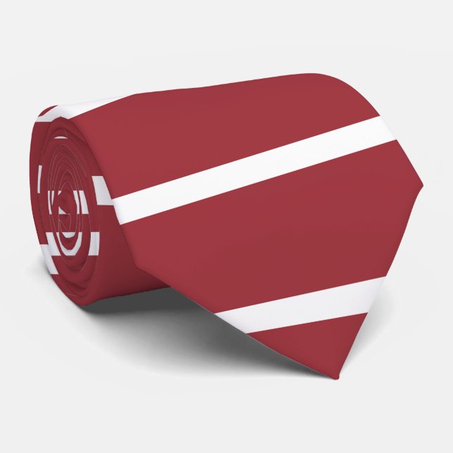 Latvia Flag Tie (Rolled)