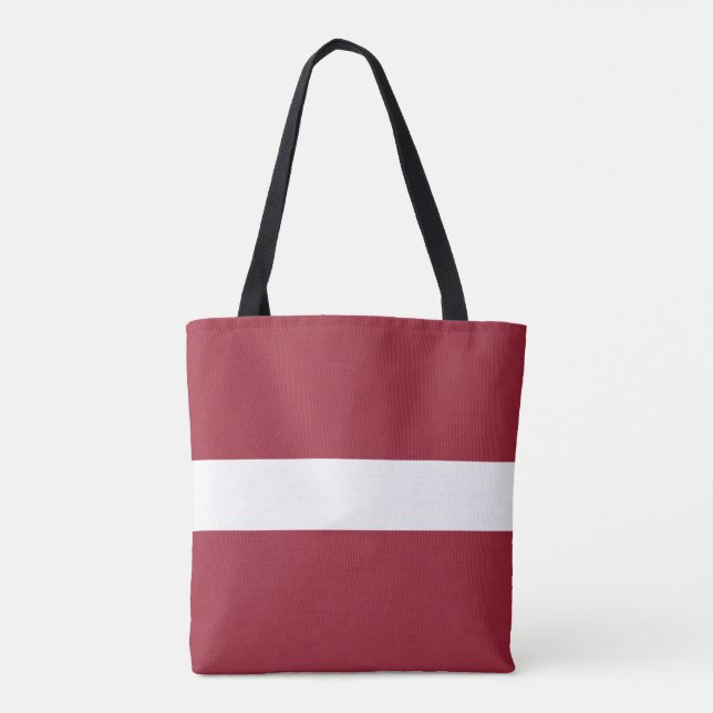 Latvia Flag Tote Bag (Back)