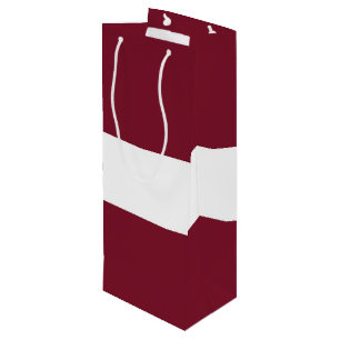 Latvia flag wine gift bag