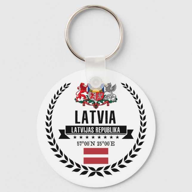 Latvia Key Ring (Front)