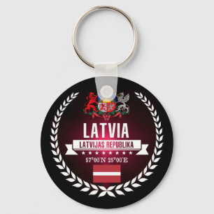 Latvia Key Ring