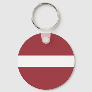 Latvia (Latvian) Flag Key Ring