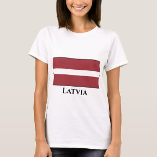 Latvia (Latvian) Flag T-Shirt