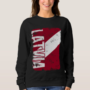Latvia Latvija Pride Latvian Flag Roots Heritage Sweatshirt