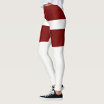Latvia Leggings<br><div class="desc">Latvia flag Maroon with white stripe</div>