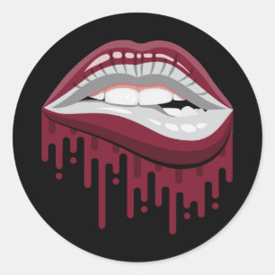 Latvia lips pride root flag classic round sticker