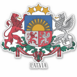 Latvia National Coat Of Arms Patriotic