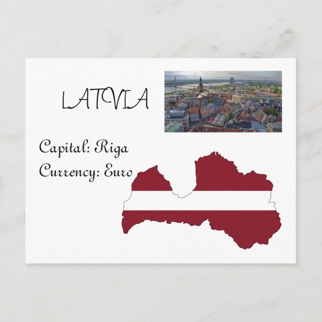 Latvia Postcard (Front)