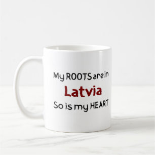 latvia roots coffee mug