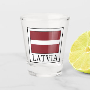 Latvia Shot Glass