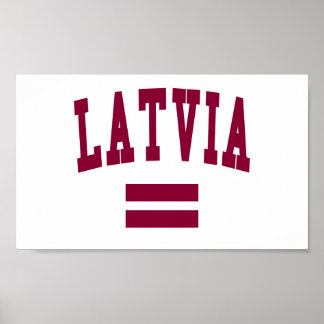 Latvia Style Poster