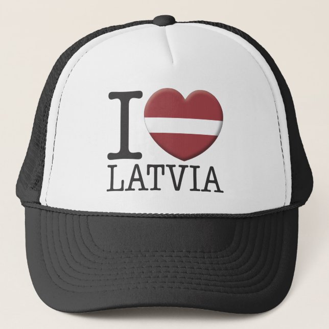 Latvia Trucker Hat (Front)