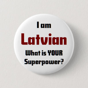 latvian 6 cm round badge