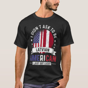 Latvian American Countries Flags Pride Country Lat T-Shirt