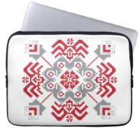 Latvian Auseklis Folk art geometric medallion
