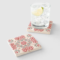 Latvian Auseklis Folk art geometric medallion