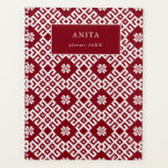 Latvian Baltic traditional Nordic folk pattern Planner<br><div class="desc">Latvian Baltic traditional Nordic folk pattern Planner design</div>