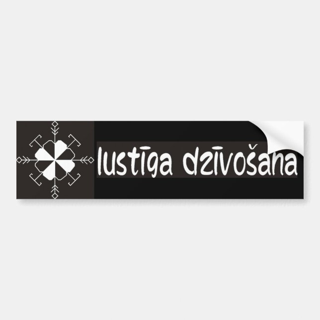 Latvian bumper sticker (Front)