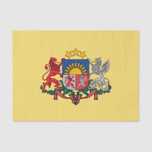 Latvian coat of arms tissue paper (Front)