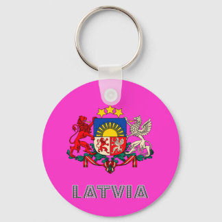 Latvian Emblem Key Ring