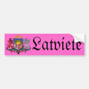 Latvian female bumper sticker