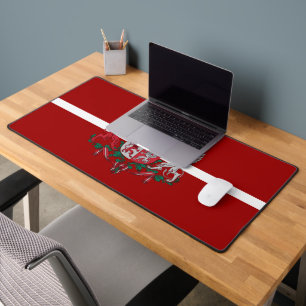 Latvian flag-coat of arms desk mat