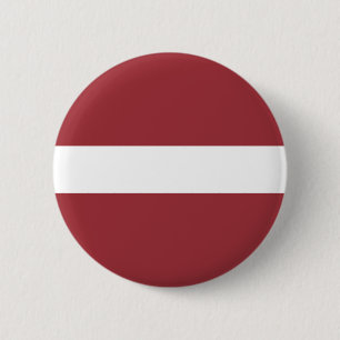 Latvian Flag (Latvia) 6 Cm Round Badge