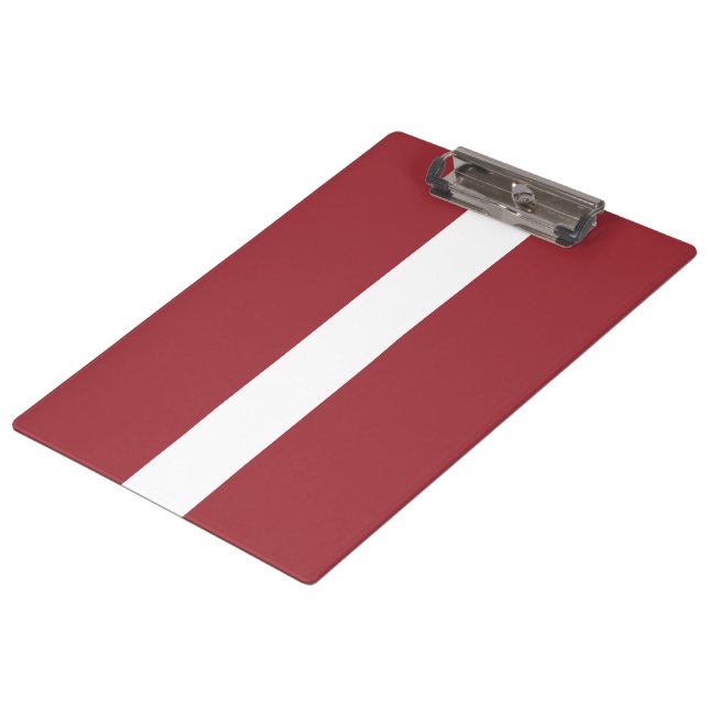 Latvian Flag (Latvia) Clipboard (Angled)