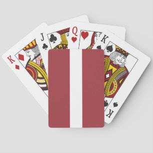 Latvian Flag (Latvia) Playing Cards