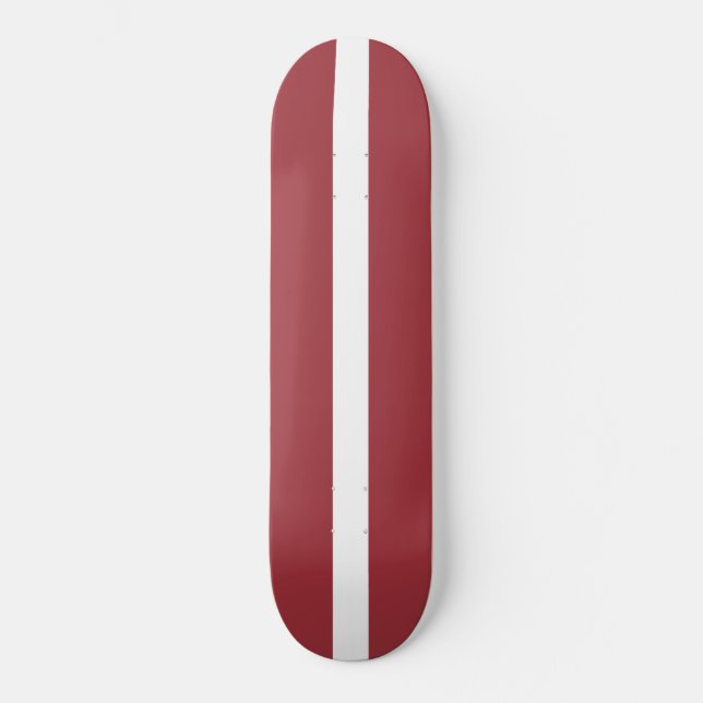 Latvian Flag (Latvia) Skateboard (Front)