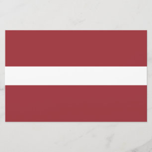 Latvian Flag (Latvia) Stationery