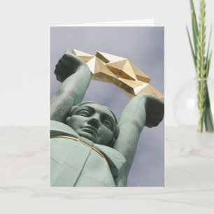 Latvian freedom monument card