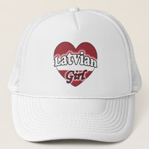 Latvian Girl Trucker Hat
