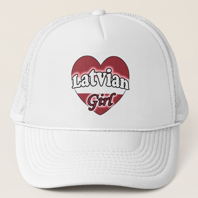 Latvian Girl Trucker Hat (Front)