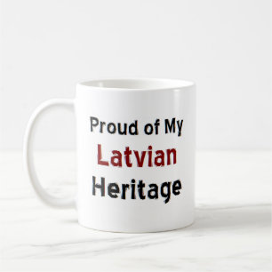 latvian heritage coffee mug