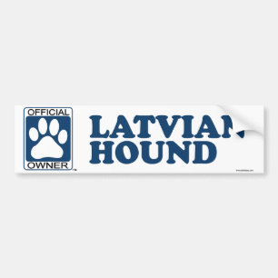 Latvian Hound Blue Bumper Sticker