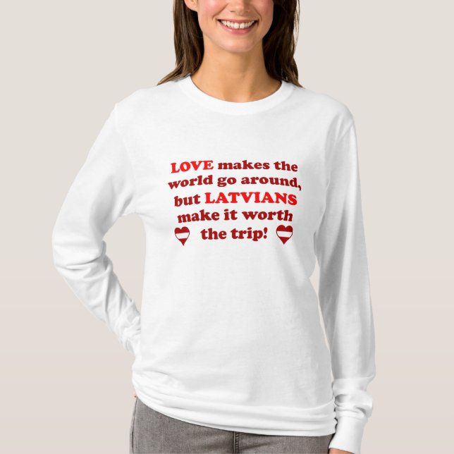 Latvian Love T-Shirt (Front)
