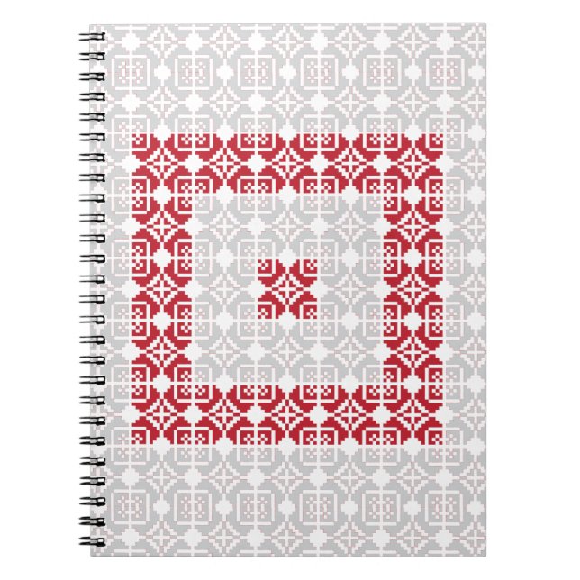 Latvian Morning SUN geometric pattern I Notebook (Front)