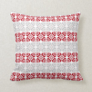 Latvian Morning SUN geometric pattern II Cushion