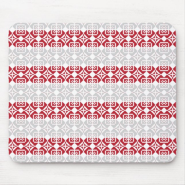 Latvian Morning SUN geometric pattern II Mouse Mat (Front)