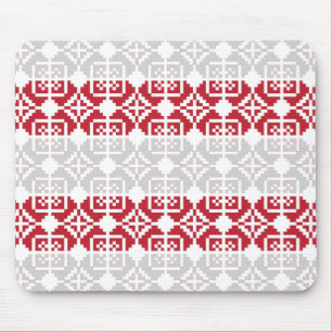 Latvian Morning SUN geometric pattern II Mouse Mat