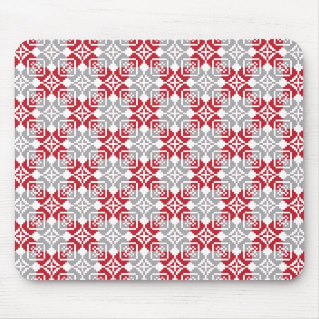 Latvian Morning SUN geometric pattern III Mouse Mat (Front)