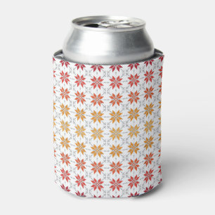 Latvian Morning SUN geometric pattern IV Can Cooler