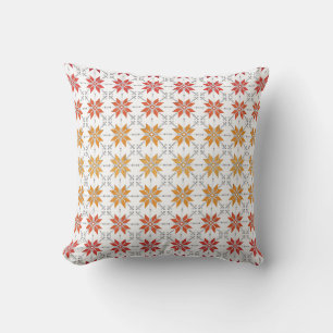 Latvian Morning SUN geometric pattern IV Cushion