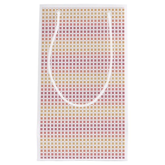 Latvian Morning SUN geometric pattern IV Small Gift Bag (Front)