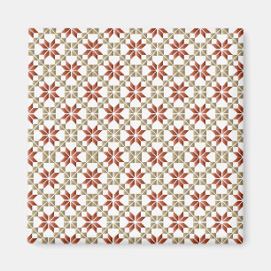 Latvian Morning SUN geometric pattern IX Magnet